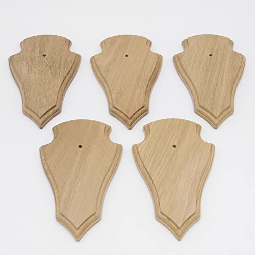 Generisch 5 carteles de trofeos REH en punta de roble claro pequeño AF 19 cm x 11 cm