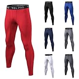 pantalons de compression de running homme legging de sport fitness à séchage rapide collant de compression base layer long tight homme & garçon pro performance leggings thermique baselayer pantalon lot de 2 collants de compression homme hommes gym la musculation compression legging collants faire des exercices aptitude un pantalon couche de base frais et sec noir rouge pantalon anti-frottements, sport & running collant thermique homme en polaire 2 pièces - collant homme hiver