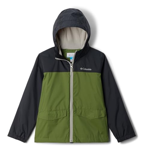 Columbia ユース ボーイズ レイン-ジラジャケット、ブラック/キャンティーン、XL（Amazon）