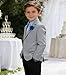 Boy Lightweight Blazer Kids Linen Jacket Wedding Gray Suit Blazers for Boys Casual Sport Coat Fashion Coats for Prom 4