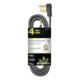 Go Green Power Inc. GG-27104 4’ 3-Wire Dryer Cord, 20 Amps, 4 Ft