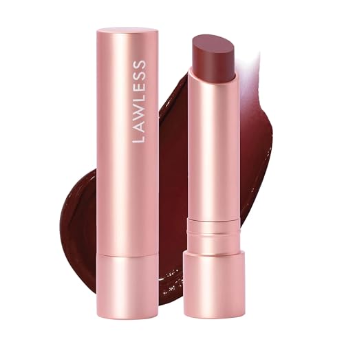 LAWLESS Women's Forget the Filler Lip Plumping Line Smoothing Tinted Balm, Sugarplum, 0.09 Ounce