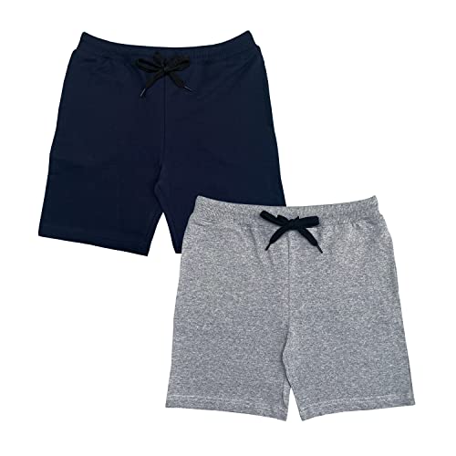 Image of Boys & Girls Multi-Color Pack of 2 Regular fit% Soft Cotton Shorts (3 to 12 Years)