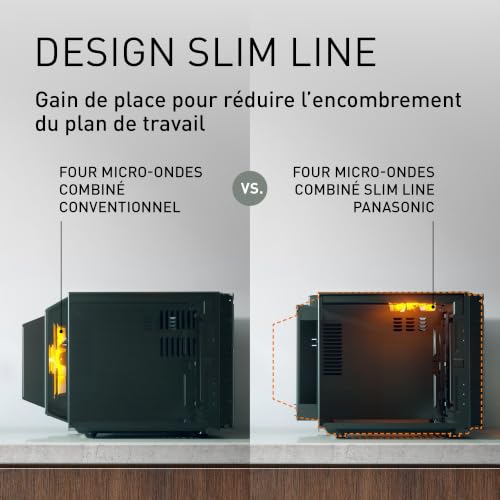 Panasonic NN-CD58RSEPG Four à Micro-Ondes combiné 4-en-1, 27 L avec mode Airfryer, Inverter 1000 W, Gril 1300 W, Chaleur Tournante, 19 Programmes Automatiques, Bouton rotatif, Acier Inoxydable - 13