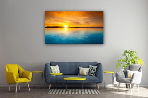 Toile murale de plage pour mur vide - Impression paysage mer 30x54cm - 4