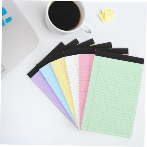 Notes lignés petits blocs de 6 pièces colorés pour réussir votre planification scolaire