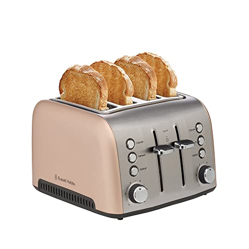image for Russell Hobbs Brooklyn Toaster 4 Slice, RHT94CHM, Extra Wide Toasting 