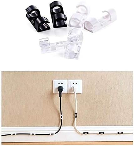 oineke Self-Adhesive Wire Organizer Fixed Clamp Computer Data Cable Storage Finisher Cord Management