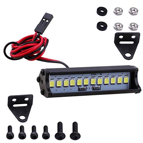 Kit de barra de luz LED para rutas nocturnas de radiocontrol con Axial SCX10 3