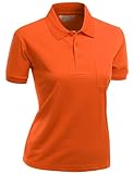 Xpril Women's Pique 180-200 Tc Dri Fit Collar Short Sleeve Polo T-Shirt
