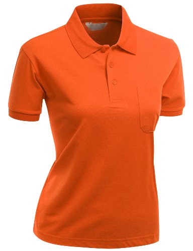 Xpril Women's Pique 180-200 Tc Dri Fit Collar Short Sleeve Polo T-Shirt