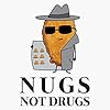 Funny Nugs Not Drugs Chicken Nugget Dealer Vinyl Waterproof Sticker Decal Car Laptop Wall Window Bumper Sticker 5