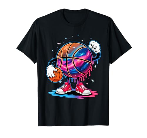 Basketball Player Galaxy Planet T-Shirt