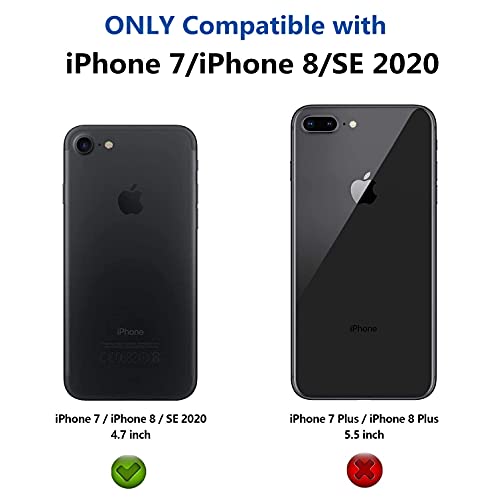 Icovercase Iphone Se 202078 Wallet Case Credit Card Holder, [Rfid Blocking] Premium Leather Clasp Kickstand Wrist Shockproof Cover Iphone Se 202078 (Mandala Mint), Iphone Se 202078---Mint #TOP1