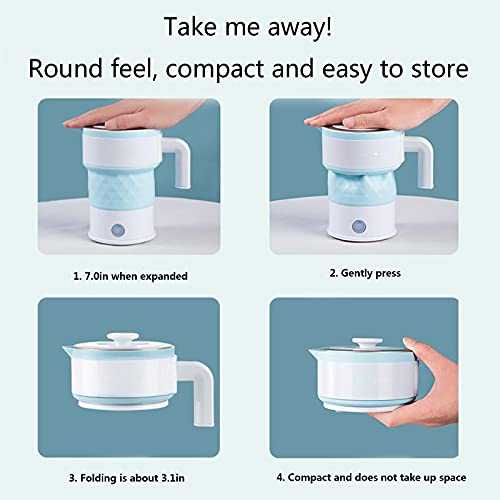 Mini bouilloire de voyage portable et pliable LWZ en silicone souple