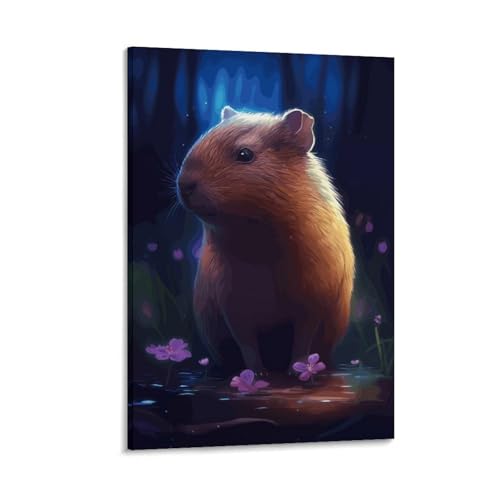 Impression sur toile capybara tableau art mural de qualité - 5