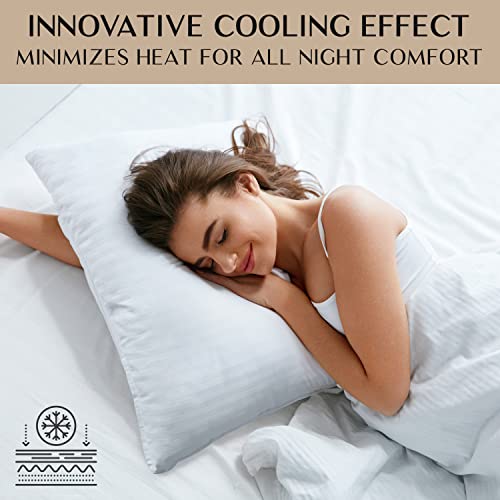 Mueller Hotel Collection Pillows For Side Sleepers, European Made, Cooling Gel Pillows Queen Size Set Of 2, Pillows For Sleeping Back Stomach Sleepers, Floor Pillows & Cushions #TOP4