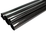 Rohr, 10±0.15x8x2m, CFK - Carbon, lackiert