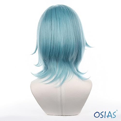 Eula Cosplay Wig Game Genshin Impact Cosplay Wig, turquoise - Image 4