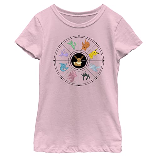Pokemon Eevee Evolution Tarot Card Girls Short Sleeve Tee Shirt