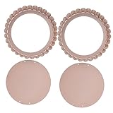 Abaodam 1 Satz Backgeschirr Scharfe Pfannen Klein Tablett Quichepfanne Pfannenwender Quicheform Mit Abnehmbarem Boden Quicheformen Zum Backen Antihaft-beschichtung 2 Stück