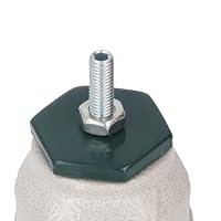 Nivellierungsstammrollen, 40 -mm -Außendurchmesser M8 Fadenstab Gummi -Basis 360 Grad Drehkreuzräder Verstellbare Rollen mit Füßen für Workbench, Maschine, Ausrüstung – Ansicht 9