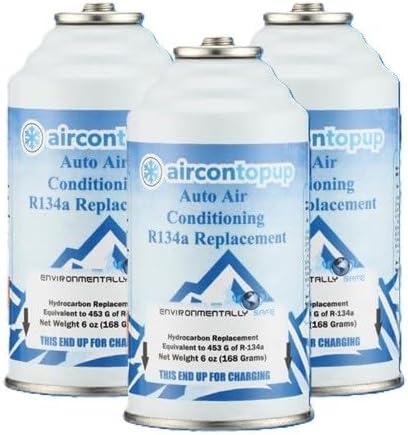 Car Aircon Air Con Air Conditioning Top Up Recharge Refill Regas Can x 3 DIY Gas