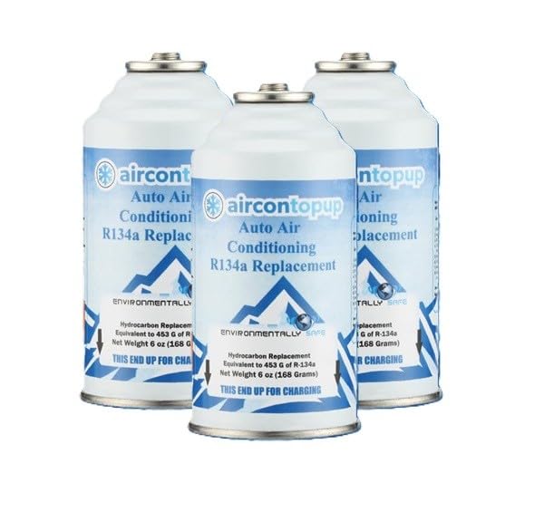 Car Aircon Air Con Air Conditioning Top Up Recharge Refill Regas Can x 3 DIY Gas