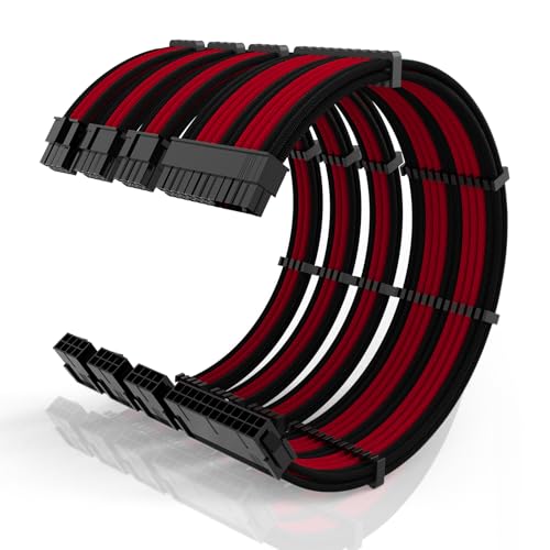 Cables de PC de 16 AWG con fundas Kit de extensión ATX y EPS con peines para fuente de alimentación