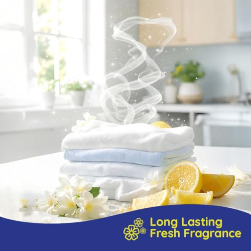 Image of Sunplus Liquid Detergent - 5L Pouch, Matic Laundry Liquid for Clothes, 100 Washes | Easy Stain Remover | Active Fresh Technology | Safe on Skin | Hot & Cold Water Use | Fabric Care