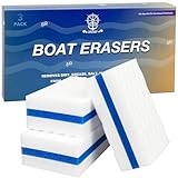 ONOSHIP Premium Boat Scuff Erasers 3-Pack Boat Accessories for Cleaning,for Scuffs,Dirt,Salt & Grime, Gifts for Boat,Fishing (3, White&Blue)