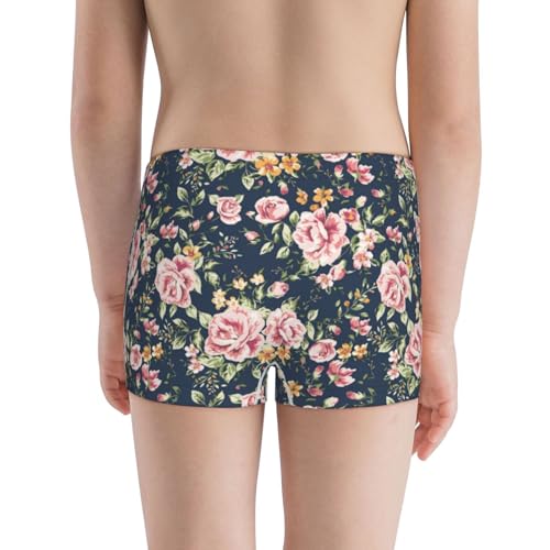 Boys' Cotton Boxer Brief Soft Underwear-Vintage Floral3