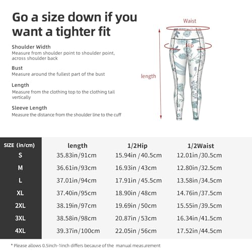 Leggings de moda con estampado de libélula transpirables y con bolsillos 5