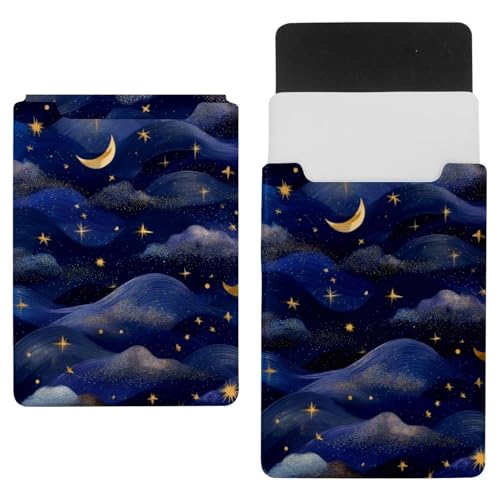 Housse pour ordinateur portable 35,1x25,9 cm au motif de ciel nocturne