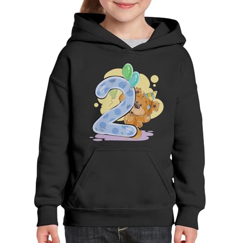 Sweat à capuche premium enfant 2 ans illustration ourson haute qualité