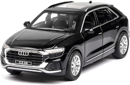 Image of Invite 1:32 Diecast Audi Q8 Alloy Metal Car Scale Model Pullback with Sound Light Mini Auto Toy car for Kids Best Gifts Toys for Kids Boys(1:32 Audi Q8 -Black)