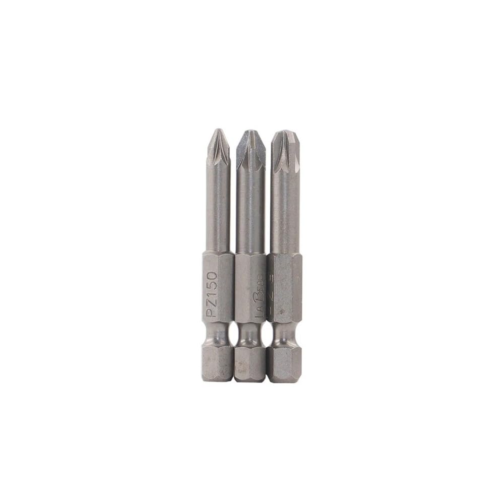 Ruxyoie 50Mm 3Pcs Bit Set S2 Alloy Steel 1/4'' Hex Shank 25/50/100Mm Magnetic Bits