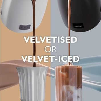 Hotel Chocolat Hot Chocolate Maker - Classic Velvetiser, Barista Grade Drinking Chocolate Maker, 2 Ceramic Cups, Premium Drinking Chocolate Selection - Platinum Edition