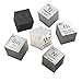 6 PCS Element Cube Set 10mm Density Cubes Bismuth,Titanium,Carbon,Molybdenum,Tin, Nickel Daily Metal Cubest Pure Up to 99.99% for Element Samples Collections DIYs