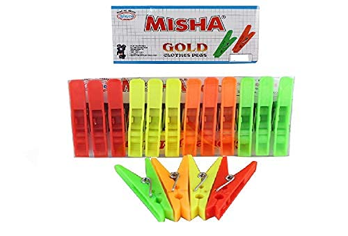 Sinco Cloth Hanging Clips Cloth Pegs for Drying Clothes - Set of 12 Pieces