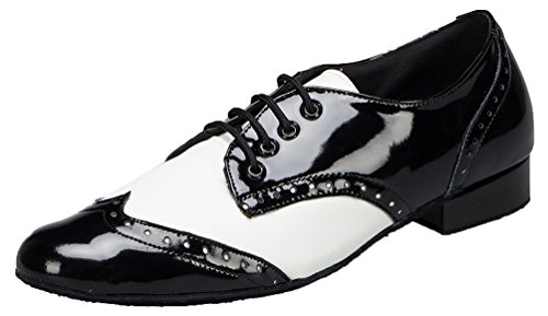 Mens Modern Classic Latin Lace-up Closed Toe Ballroom Standard Dance Shoes