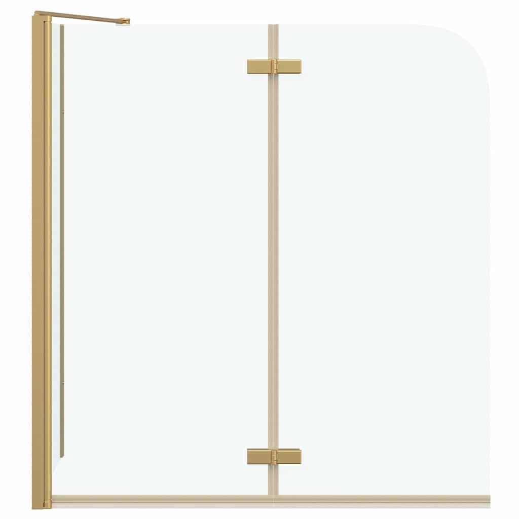 Regulowana kabina prysznicowa złota 120 x 68 x 130 cm | Szkło bezpieczne, rama aluminiowa, zakres regulacji 61,5-67 cm, nowoczesne wzornictwo