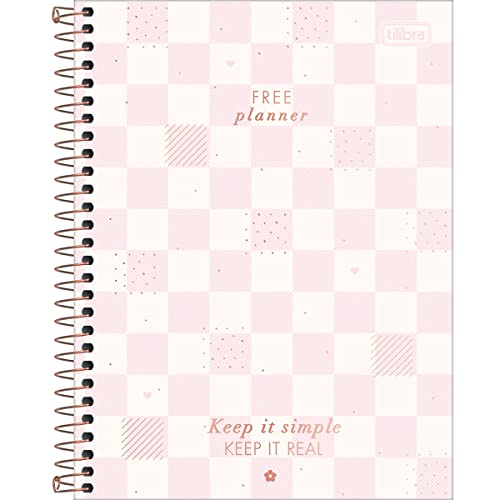 Planner Espiral 17,9 x 24 cm Soho 90 G Permanente - Quadriculado Rosa - Tilibra
