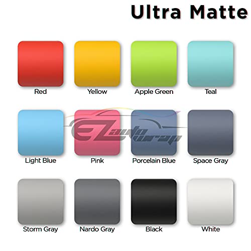 36"X60" (3Ftx5Ft) Premium Ultra Matte Flat Pink High Glossy Sticker Diy Decal Car Auto Vehicle Motorcycle Vinyl Wrap Air Release Self Adhesive Peel And Stick Bubble Free Tool Kit #TOP6