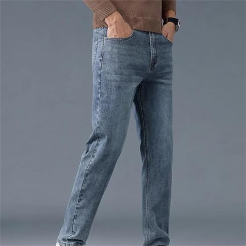 Men's Business Casual Jeans – Stretch Retro Washed Denim Pants, Plus Size Versatile Trousers for Any Occasion 5