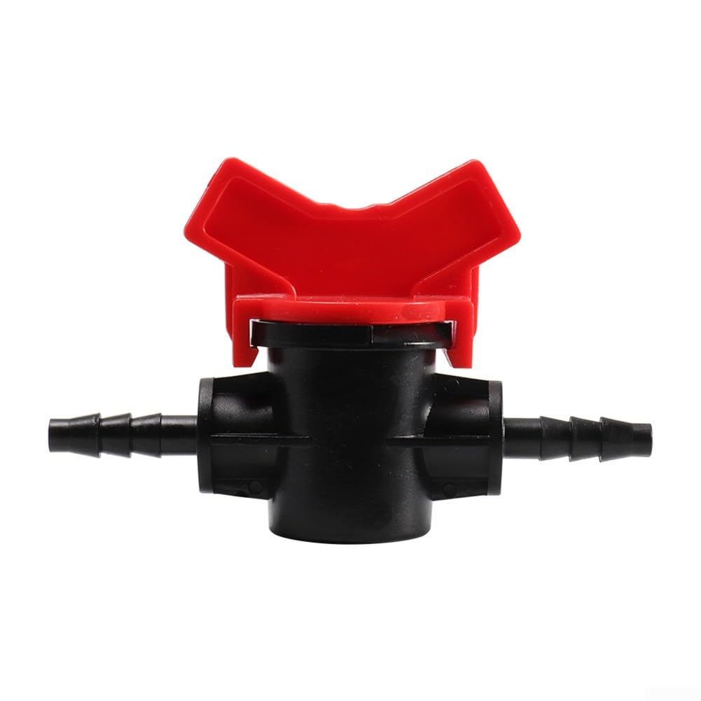 8 Pcs Drip Irrigation Switch Valve,Garden Hose Faucet Irrigation Water Valve 4/7 8/11mm Pipe Drip,for Garden/Industrial Irrigation(4/7mm)