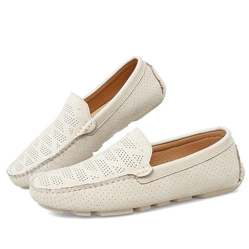 Mens Breathable Moccasin Loafers Slip On Lightweight Flexible Comfortable Prom Casual Walking Shoes3