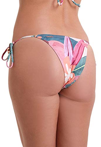 Calcinha Biquíni Avulso Lacinho Jardim Secreto - Estampa Rosa Jardim Secreto - P