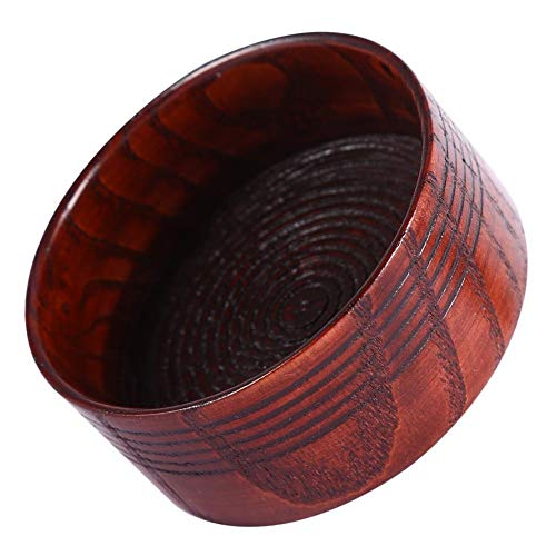 Tigela de barbear, sabonete de madeira para barbear tigela de xícara de sabonete ferramenta natural