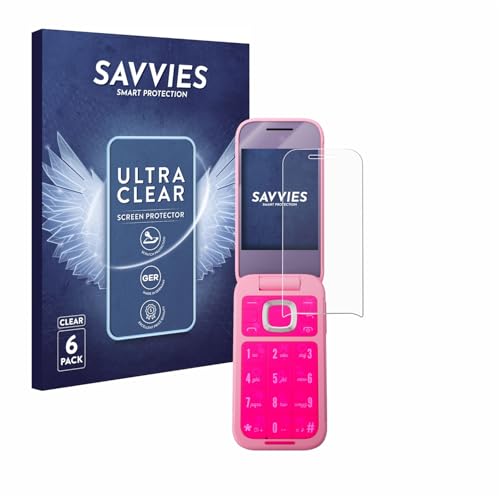 savvies Protector Pantalla para HMD Barbie Phone 6 Unidades   Película Ultra Transparente